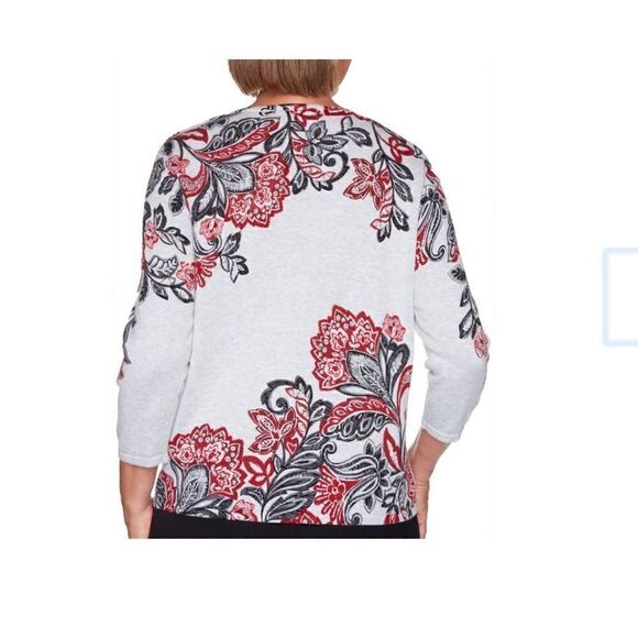 Alfred Dunner Petite Large Floral Print Keyhole
Top - Picture 11 of 11